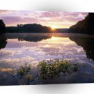 Lake Sunrise Scenic A1 XLarge Canvas