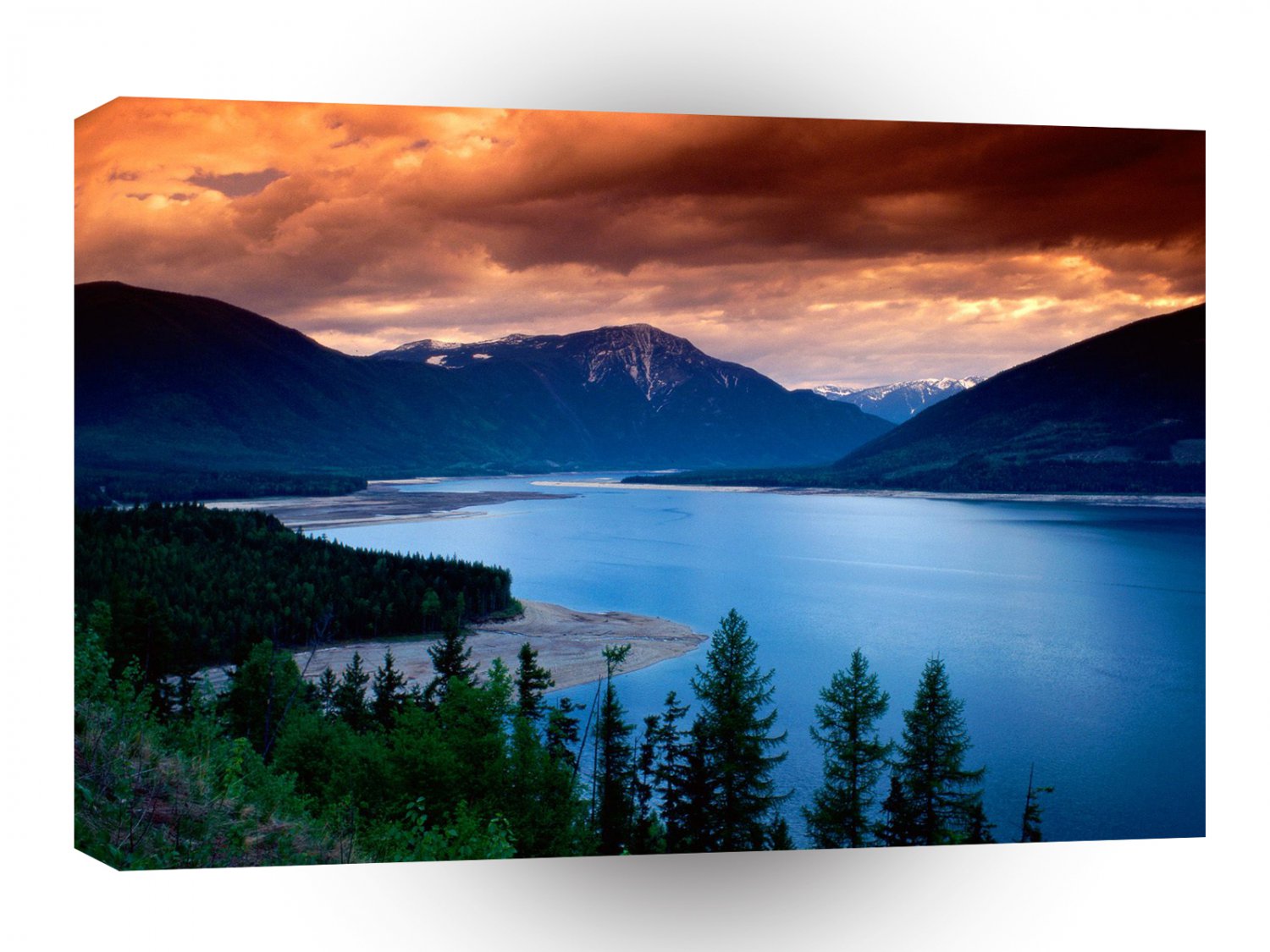 Lake Upper Arrow British A1 XLarge Canvas