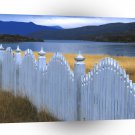 Lake White Washed Fence Chile A1 XLarge Canvas