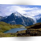 Mountain Bachsee Wetterhorn Schreckhorn Switzerland A1 XLarge Canvas