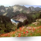 Mountain Cliff Lake And The Tatoosh Range Rainier A1 XLarge Canvas