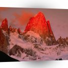 Mountain Crimson Light Patagonia Argentina A1 XLarge Canvas