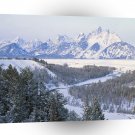 Mountain First Snowfall Snake River Wyom A1 XLarge Canvas
