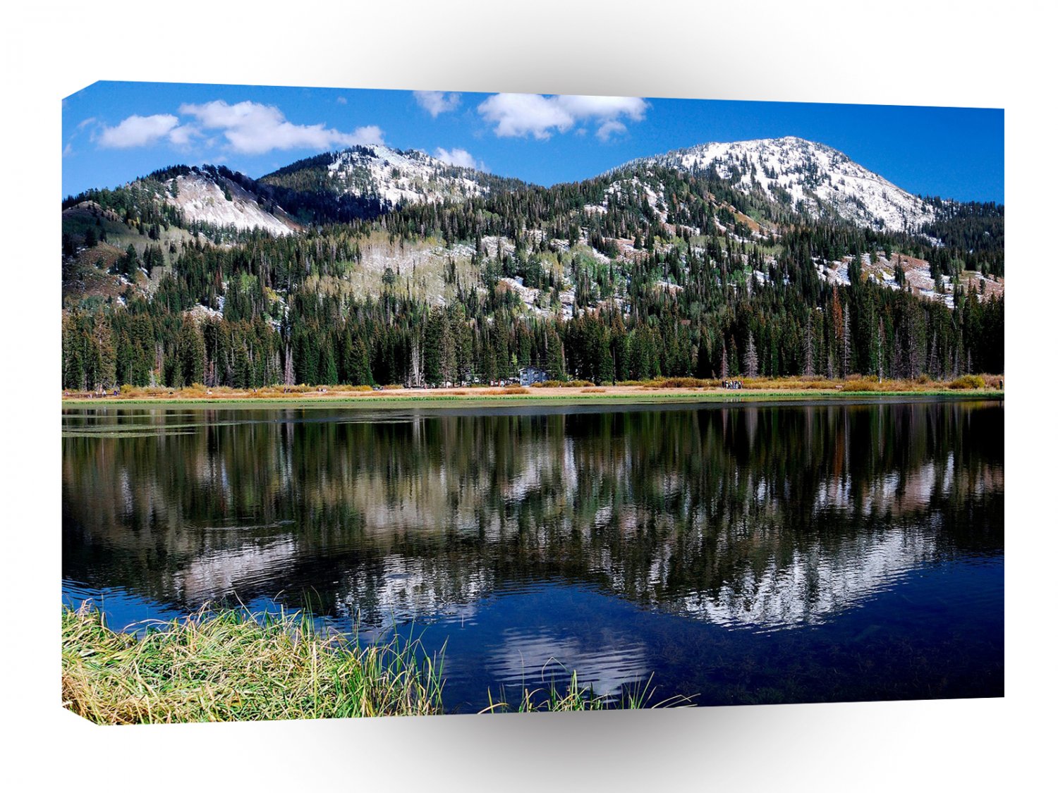 Mountain Mirror Lake Summer A1 XLarge Canvas