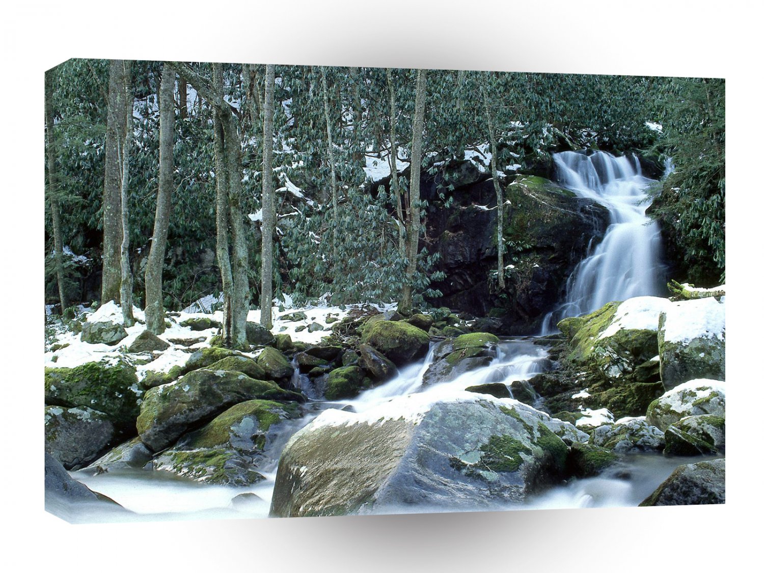 Mountain Mouse Creek Falls In Winter Great Carolina A1 XLarge Canvas