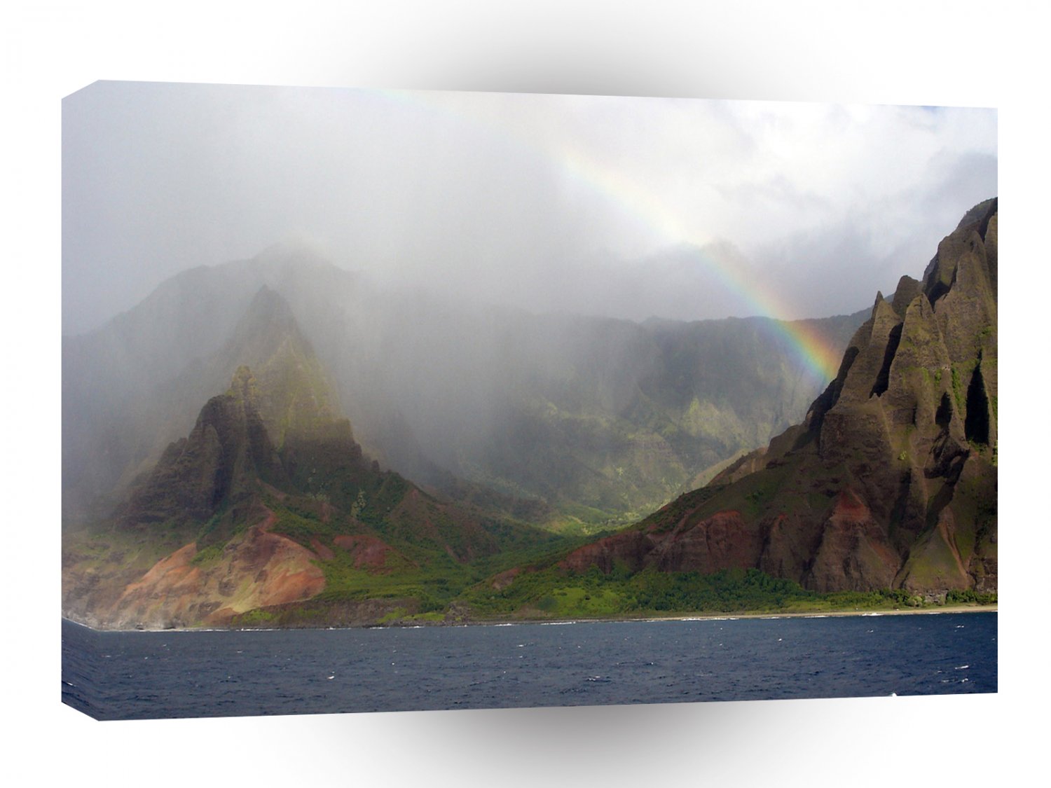 Mountain Napali Coast Rainbow A1 XLarge Canvas