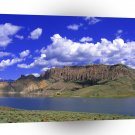 Mountain Scene Blue Skys A1 XLarge Canvas