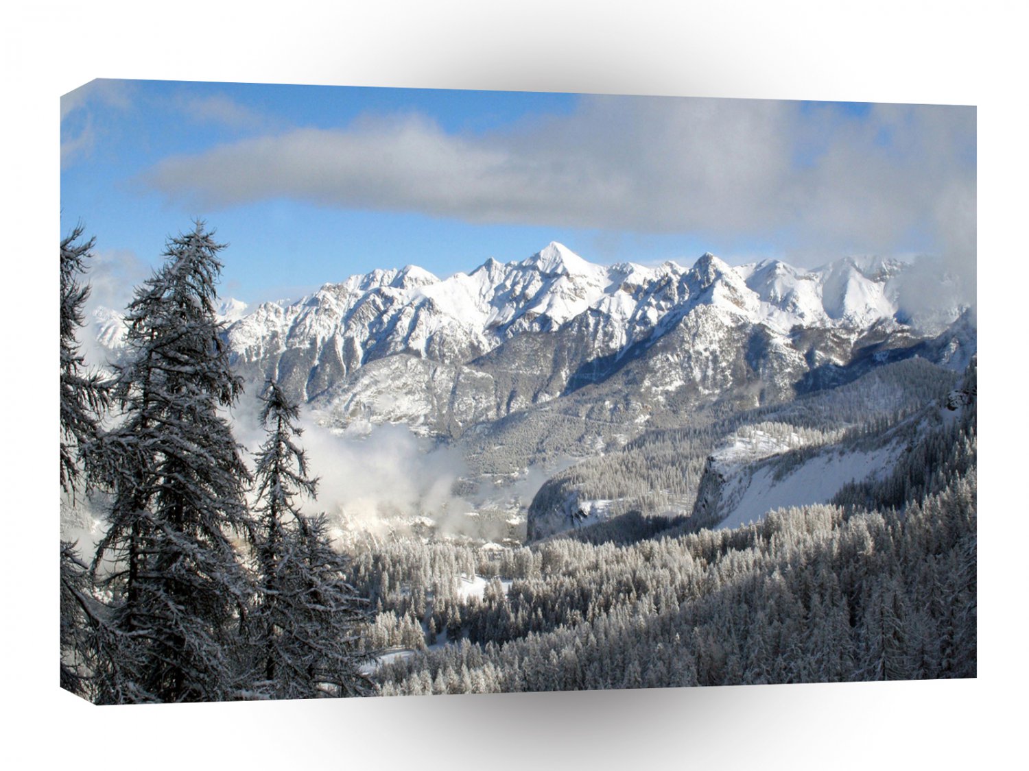 Mountain Snow A1 XLarge Canvas