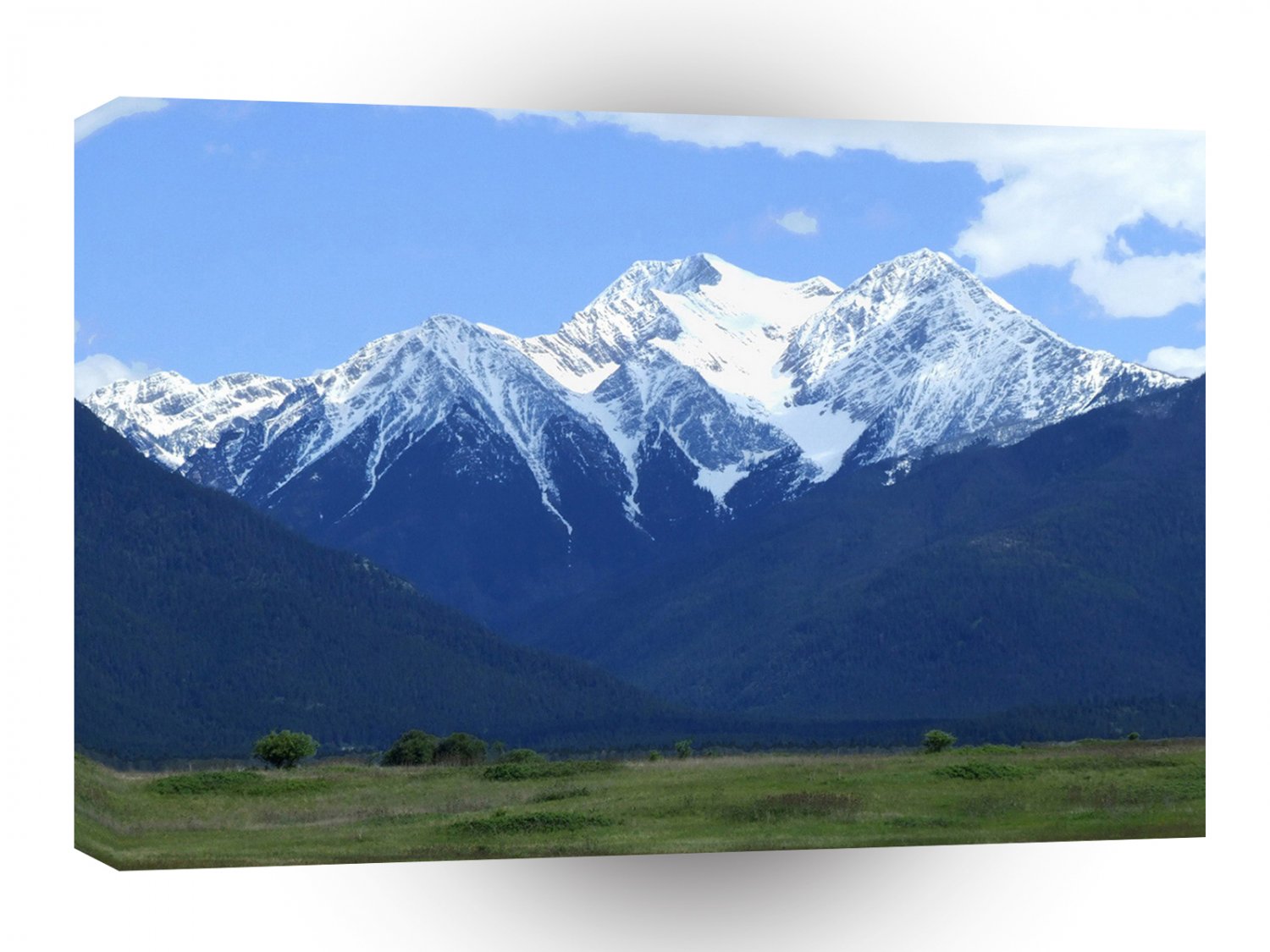 Mountain Snowy Peak Contrast A1 XLarge Canvas