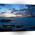Nature Dusk Blue Rock Bay A1 XLarge Canvas