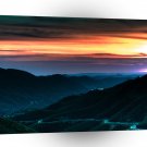 Nature Dusk Coloured Rainbow A1 XLarge Canvas