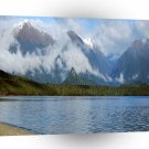 Nature Lakeside Rainbow Mountains A1 XLarge Canvas