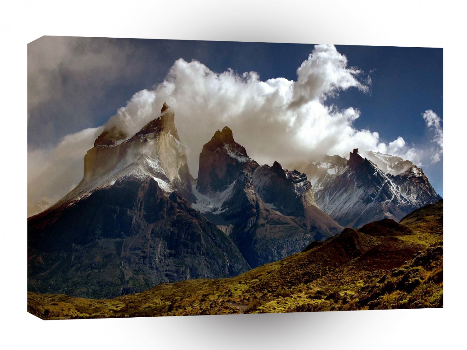 Nature Mountain Cloud Burst A1 XLarge Canvas