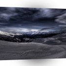 Nature Mountain Snow Tracks A1 XLarge Canvas