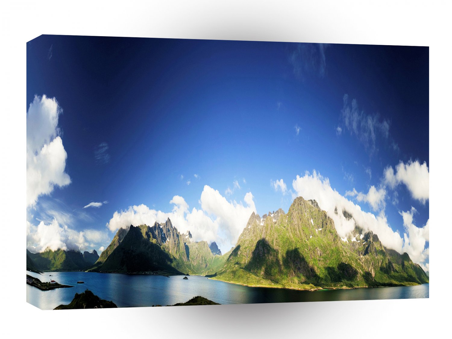 Nature Mountain View Green Land Lakes A1 XLarge Canvas