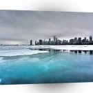 Nature River Blue Ice City A1 XLarge Canvas