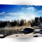Nature River Daytime Thawing A1 XLarge Canvas