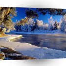 Nature River Ice Flow A1 XLarge Canvas