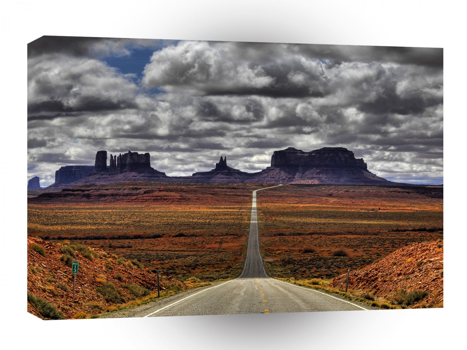 Nature Road Monument Valley A1 XLarge Canvas