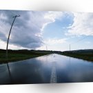 Nature Road Shower Reflection A1 XLarge Canvas
