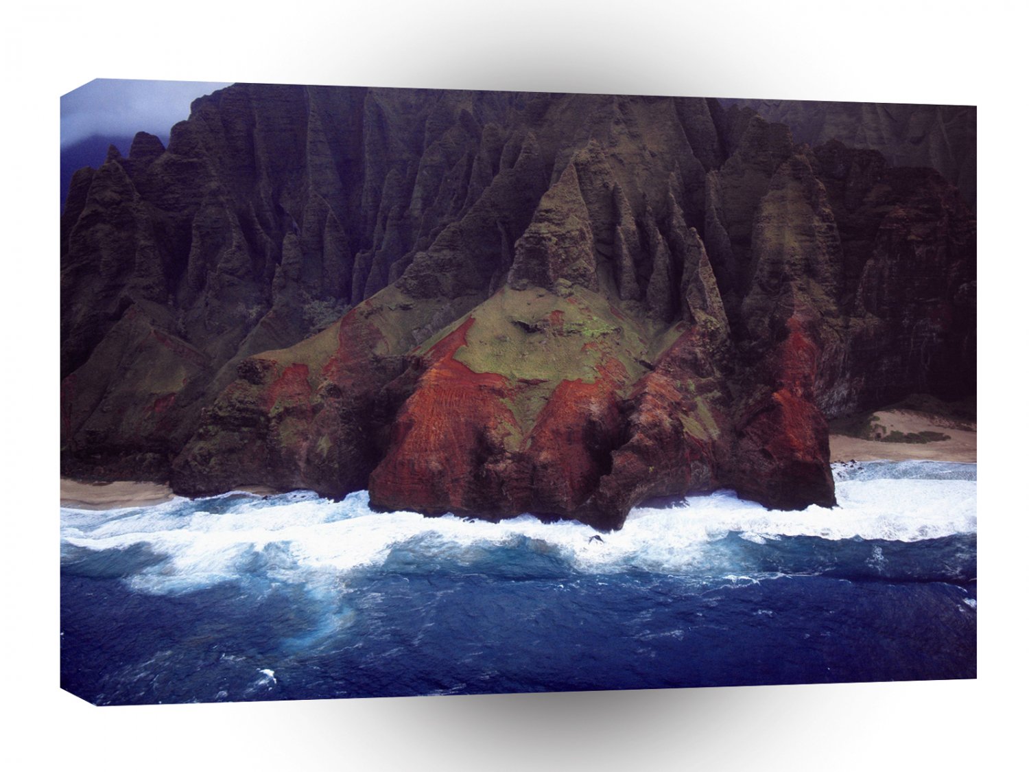 Nature Rocks Seashore Waves A1 XLarge Canvas