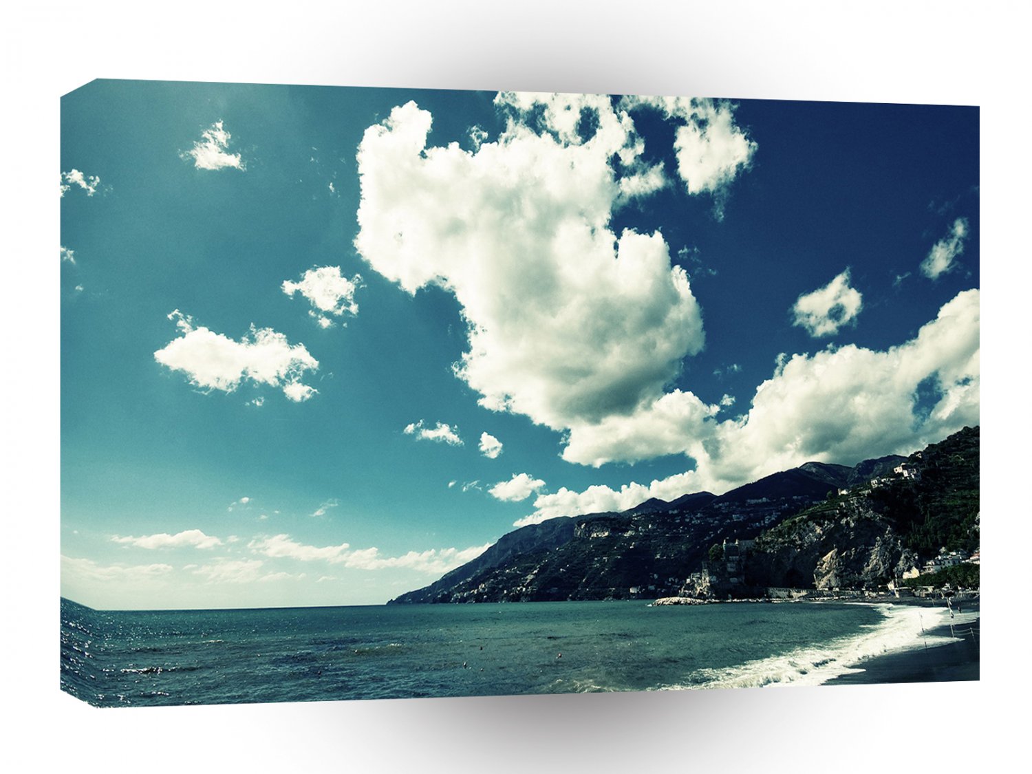 Nature Sky Clouds Fluffy White Shore A1 XLarge Canvas