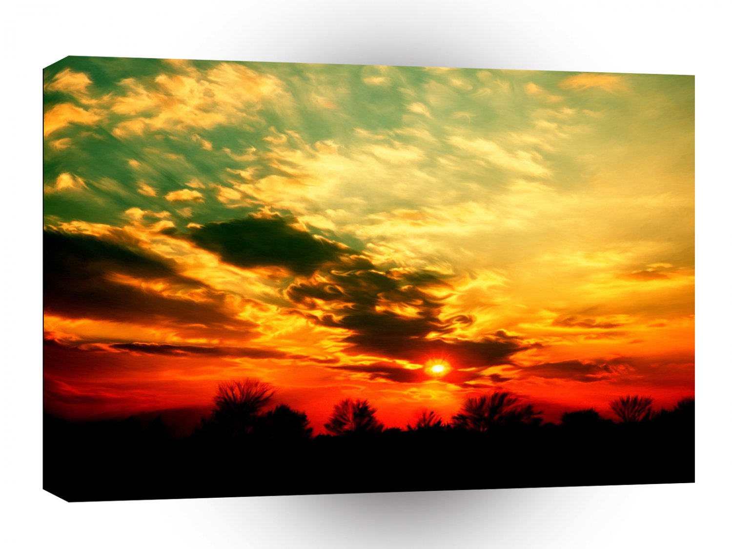 Nature Sky Sunlit Night Fall A1 XLarge Canvas