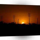 Nature Sunset Electric Field A1 XLarge Canvas