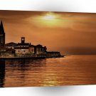 Nature Sunset Orange Town A1 XLarge Canvas