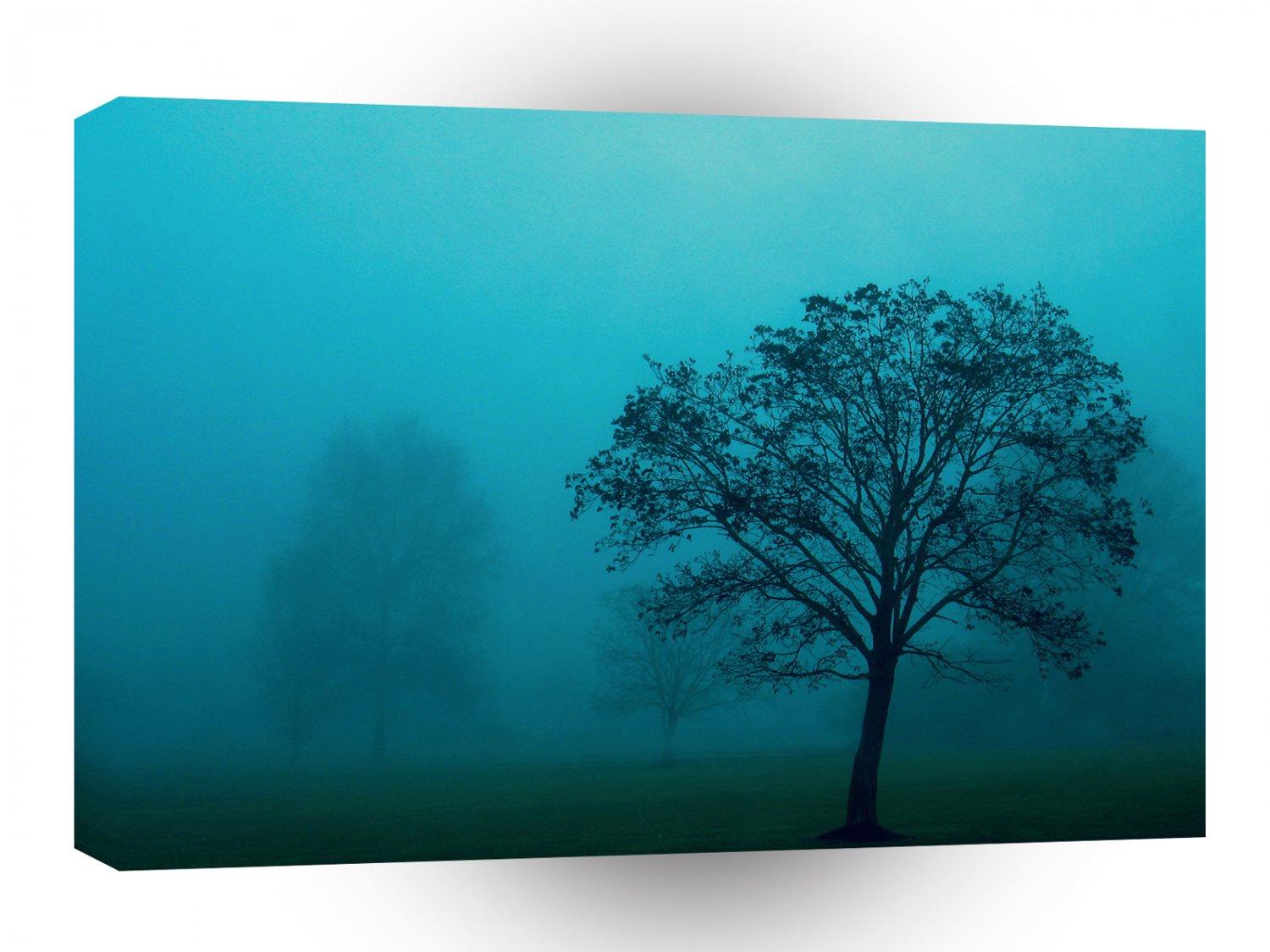 Nature Trees Blue Turquoise A1 XLarge Canvas