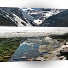 Nature Winter Frosty Lake Mountains A1 XLarge Canvas
