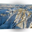 Park Badlands In Winter Dakota A1 XLarge Canvas