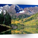 Park Maroon Bells White River Forest Colorado A1 XLarge Canvas