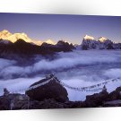 Park Prayer Flags On Everest Nepal A1 XLarge Canvas