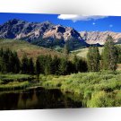 Park Reflections In Beaver Pond Boulder Ains Idaho A1 XLarge Canvas