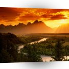 Park Snake River Grand Teton Wyoming A1 XLarge Canvas