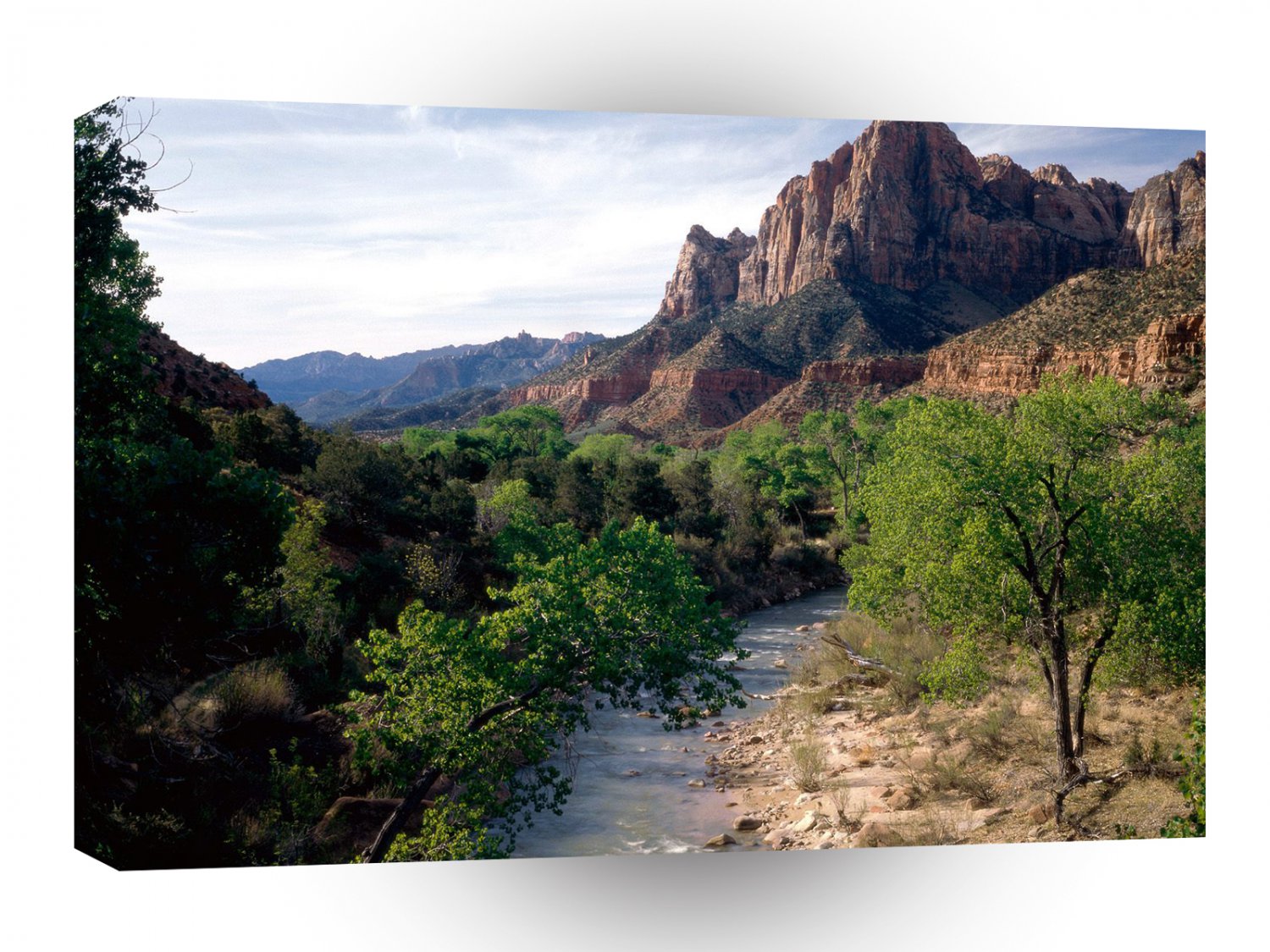 Park Virgin River The Watchman Zion Utah A1 XLarge Canvas