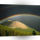 Rainbow Canadian Rockies Alberta A1 XLarge Canvas