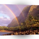 Rainbow Double Kee Beach Kauai Hawaii A1 XLarge Canvas