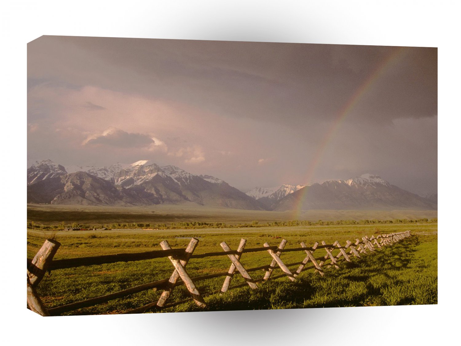Rainbow Lost River Range Idaho A1 XLarge Canvas