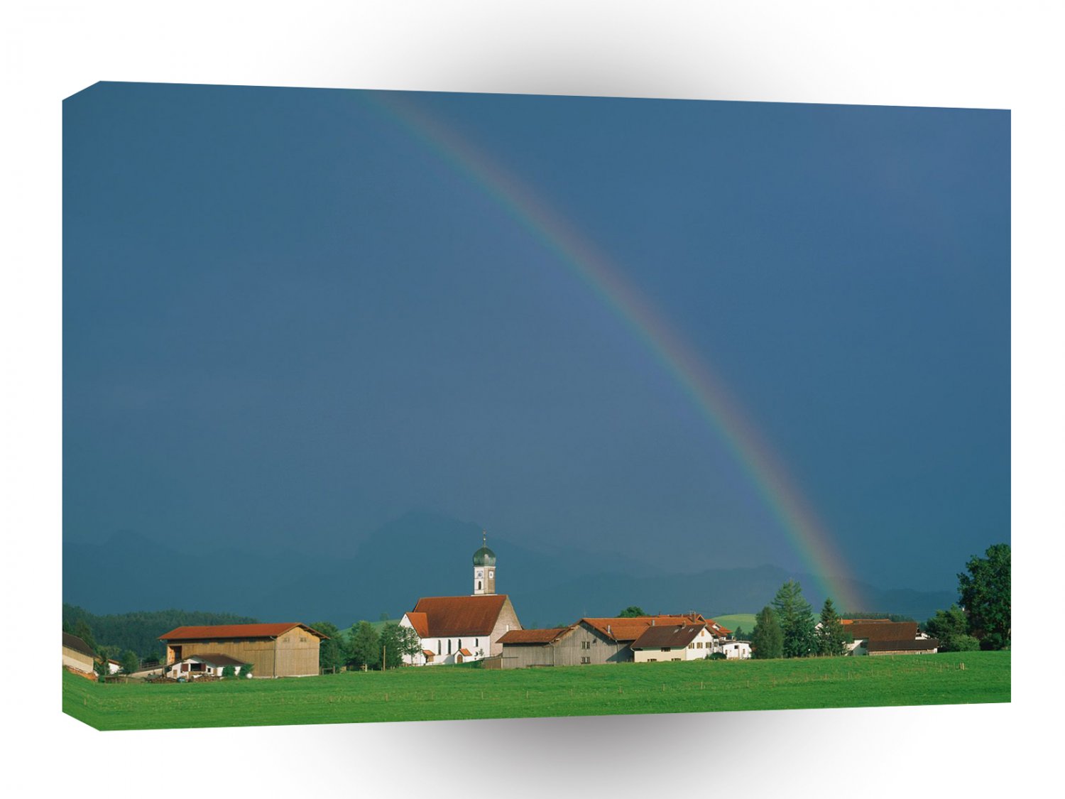 Rainbow Over Bavaria Germany A1 XLarge Canvas