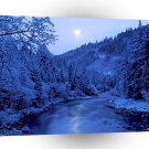 River Light Moon Scott Klamath Forest A1 XLarge Canvas