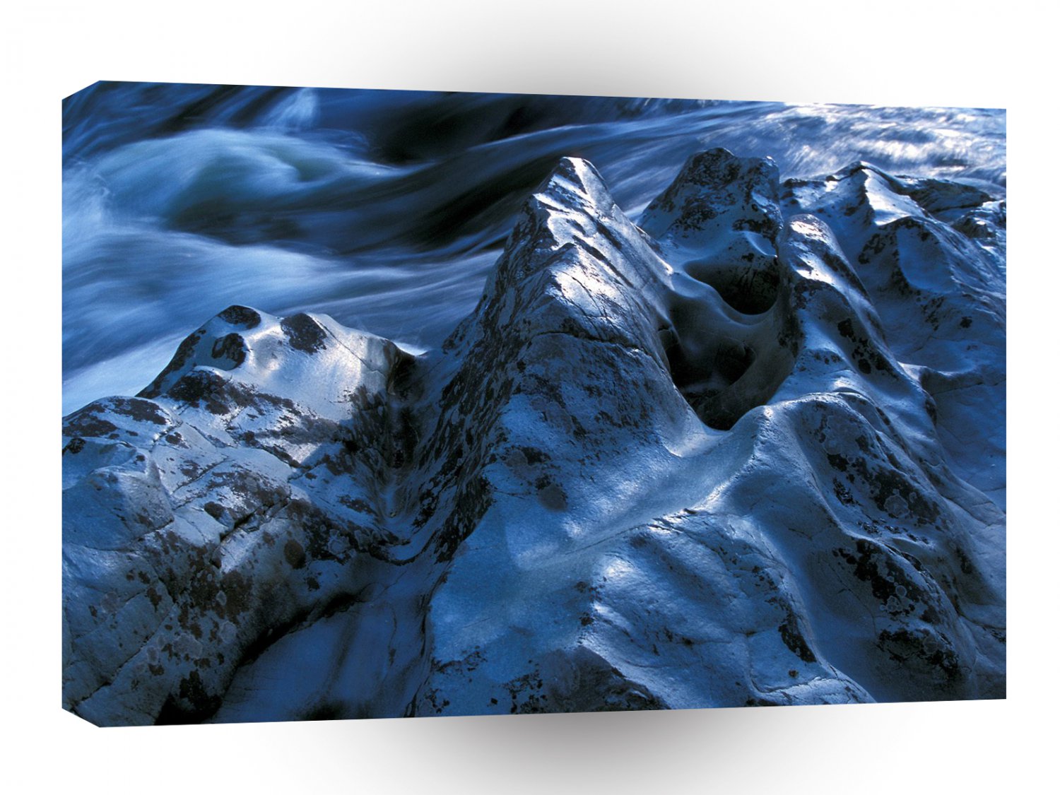 River Sculpted Rocks Lower Rogue Oregon A1 XLarge Canvas