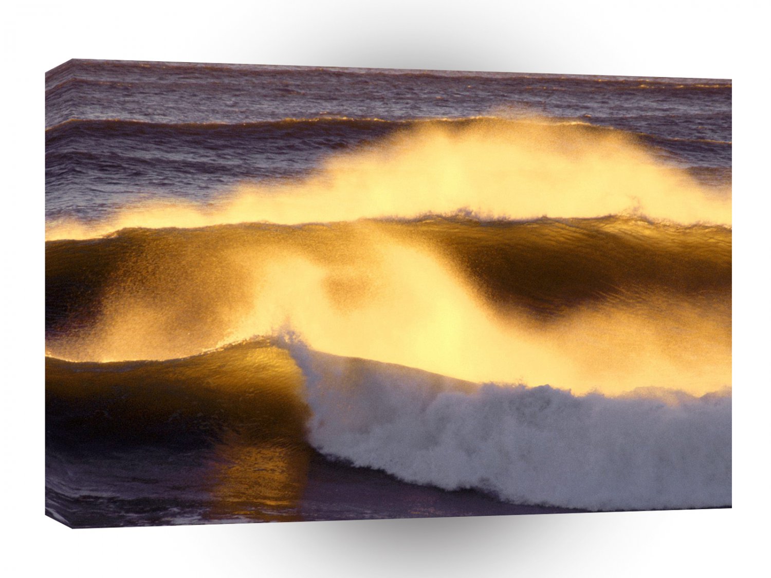 Sea Rolling Tide Sunset State Park Oregon A1 XLarge Canvas