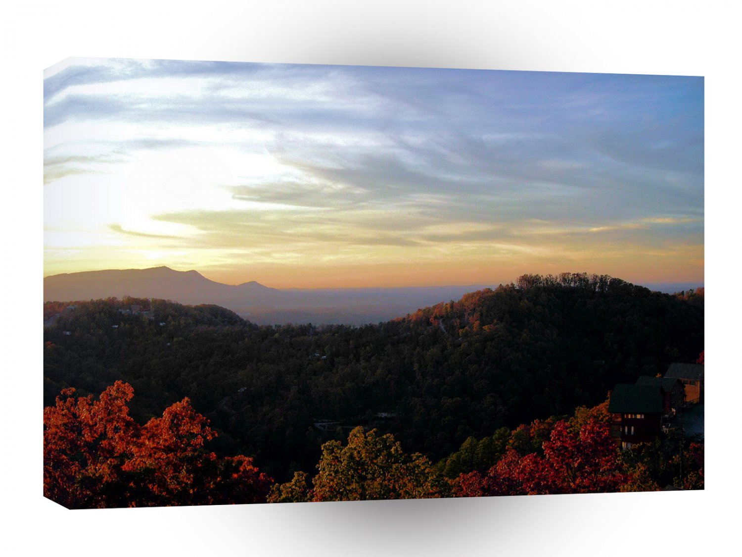 Sky Autumn White Sunset A1 XLarge Canvas