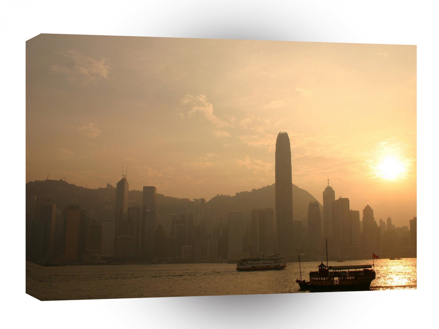 Sky Big City Sunset A1 XLarge Canvas