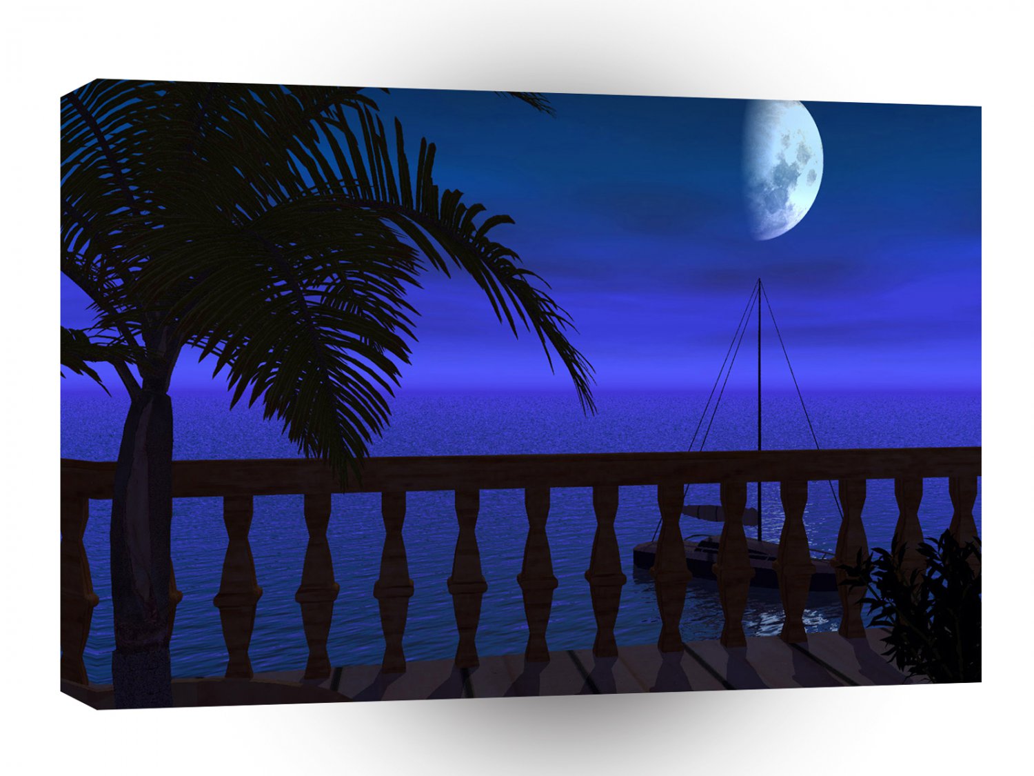 Sky Blue Lookout A1 XLarge Canvas