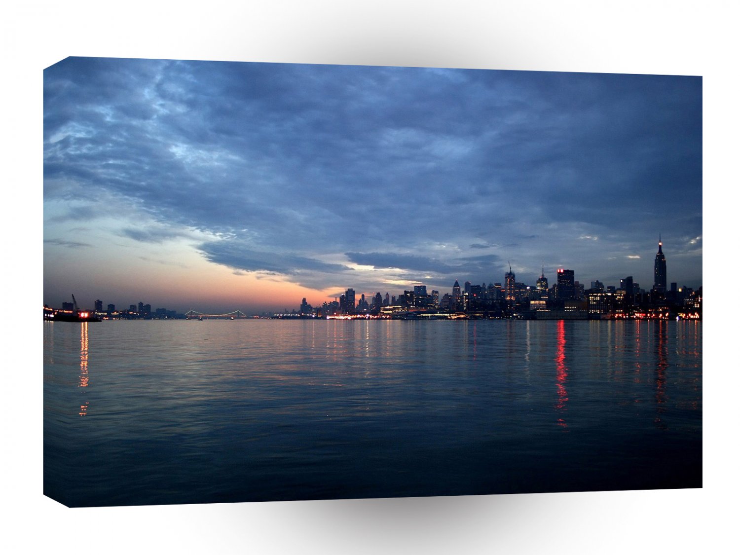 Sky City Light Reflects Dusk A1 XLarge Canvas