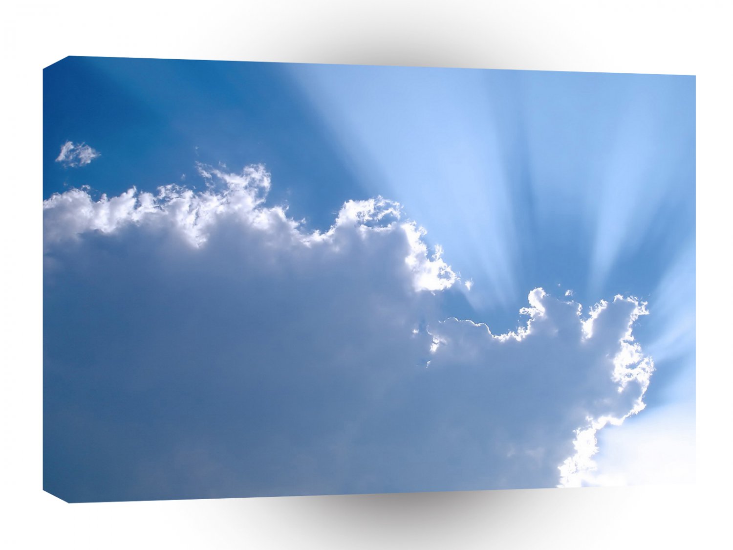 Sky Crystal Rays A1 XLarge Canvas