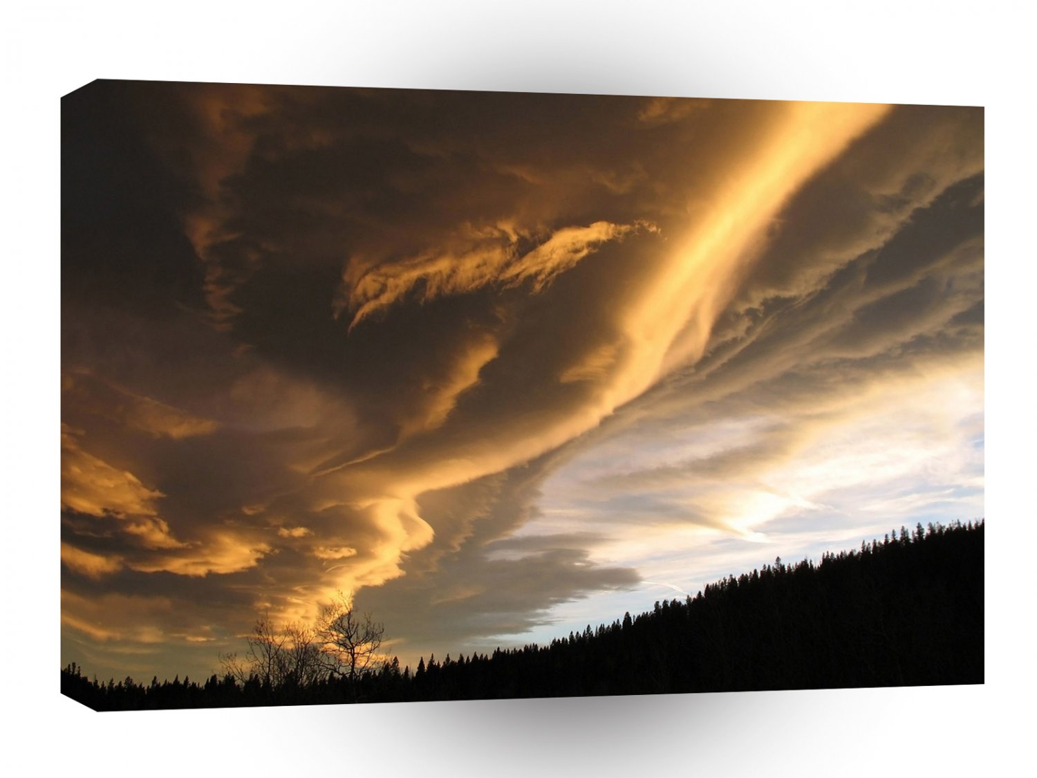 Sky Dark Trail Cloud A1 XLarge Canvas